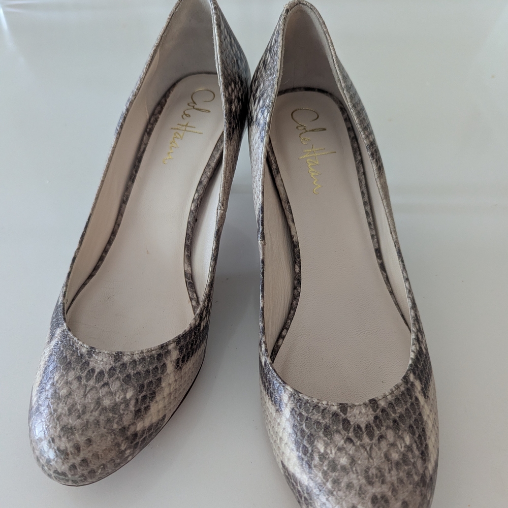 Cole Haan Snakeskin Women's Heels (6.5) - Picture 2 of 4